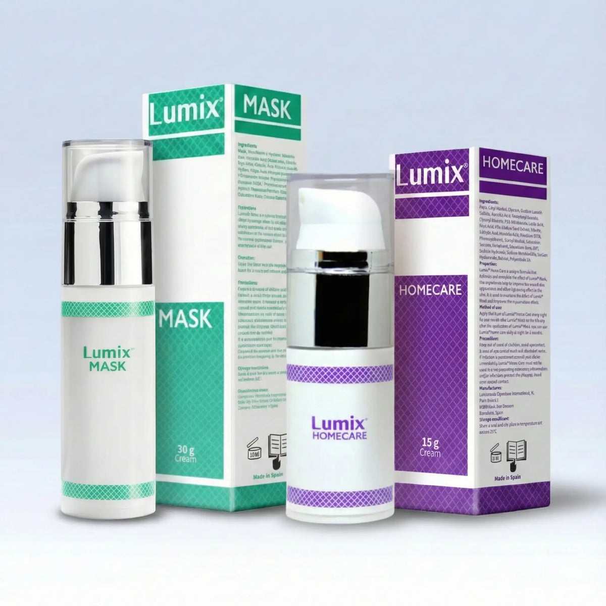 بكج لوميكس للتقشير البارد  الماسك + كريم العناية المنزلية Lumix Complete Cold Peeling mask + Home Cream Package